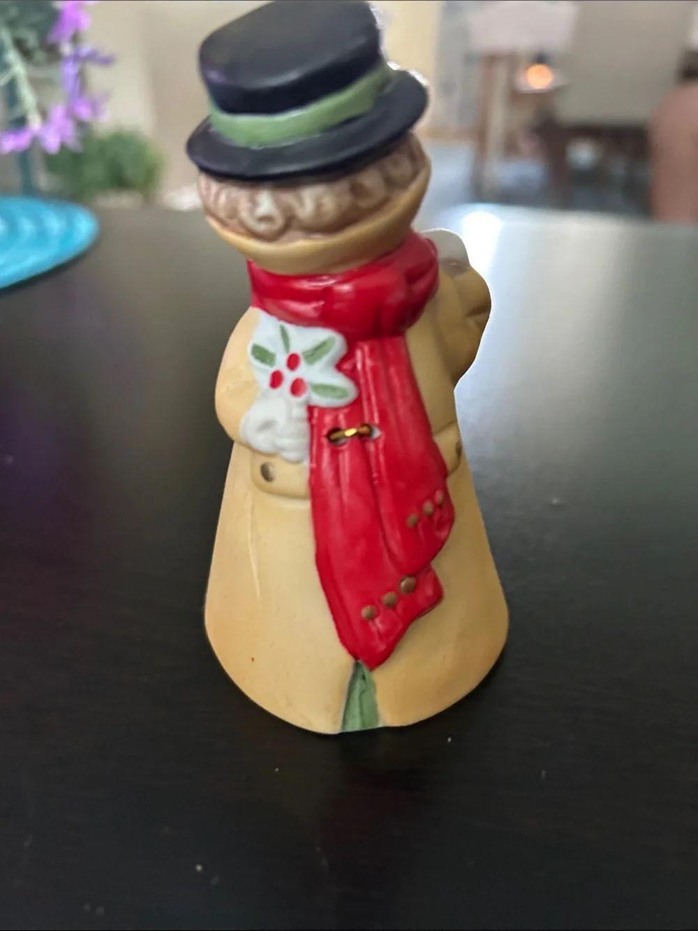 JASCO Hand-Painted Caroler Figurine with Red Scarf